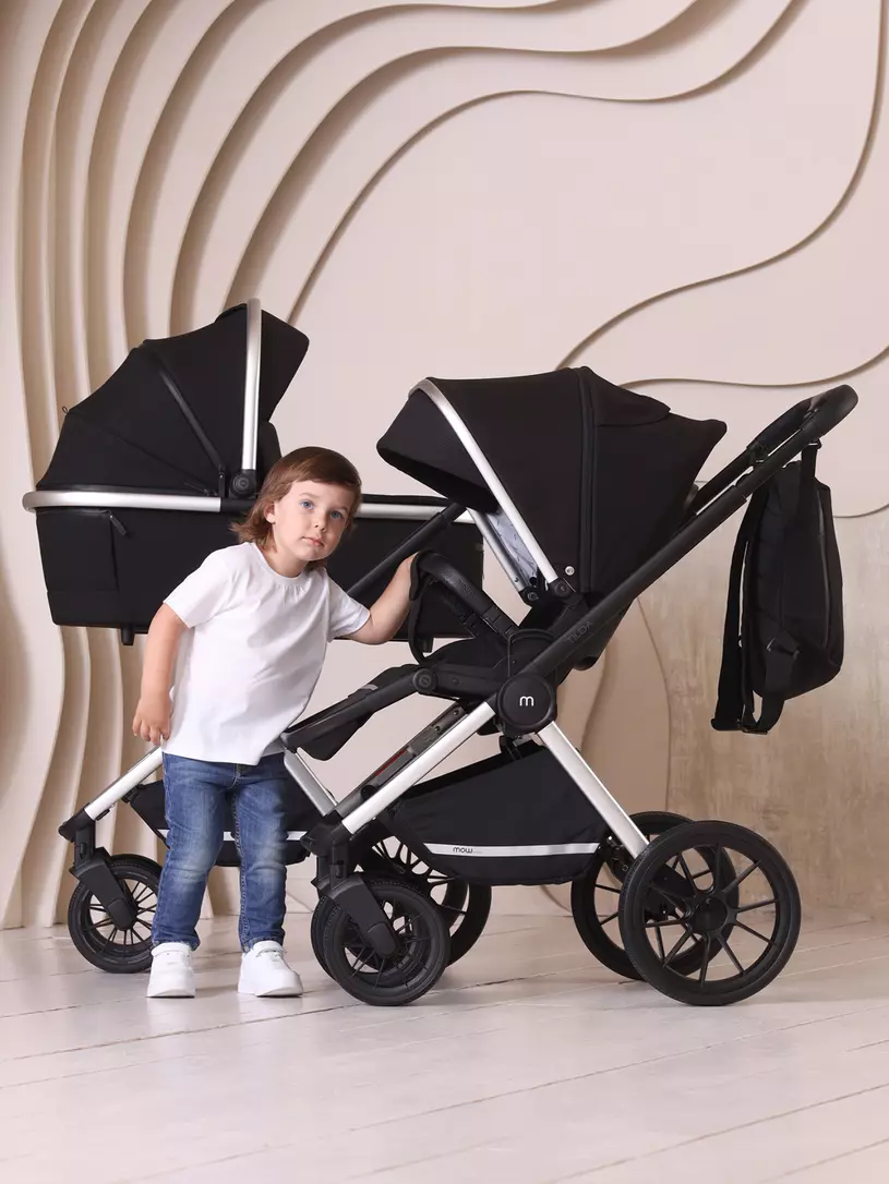 Коляска детская MOWBaby "TILDA" (2в1) MB064 Black