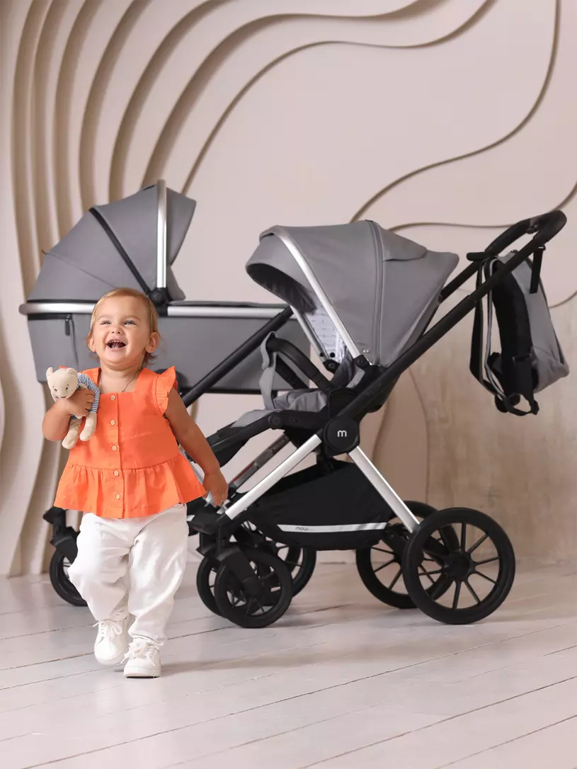 Коляска детская MOWBaby "TILDA" (2в1) MB064 Grey