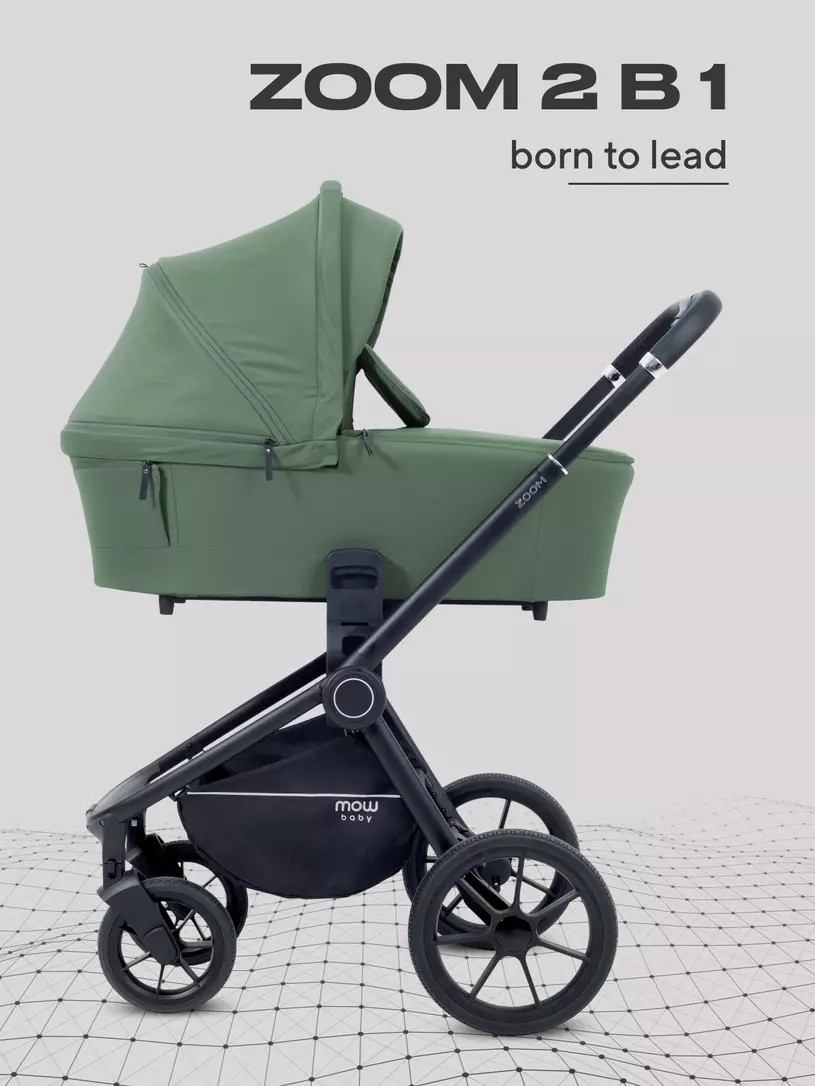Коляска детская MOWBaby "ZOOM"PU (2в1) RA086 Olive