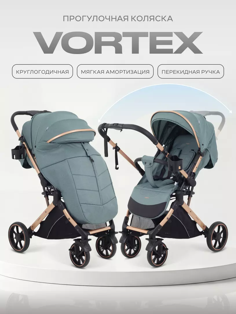 Коляска детская RANT basic "VORTEX" RA304 Aqua