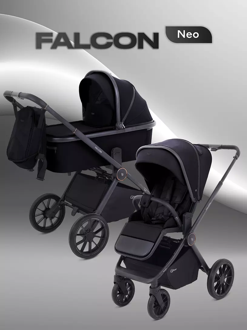 Коляска детская RANT "FALCON NEO" (2в1) RA108 Black