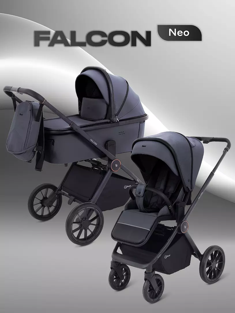 Коляска детская RANT "FALCON NEO" (2в1) RA108 Graphite