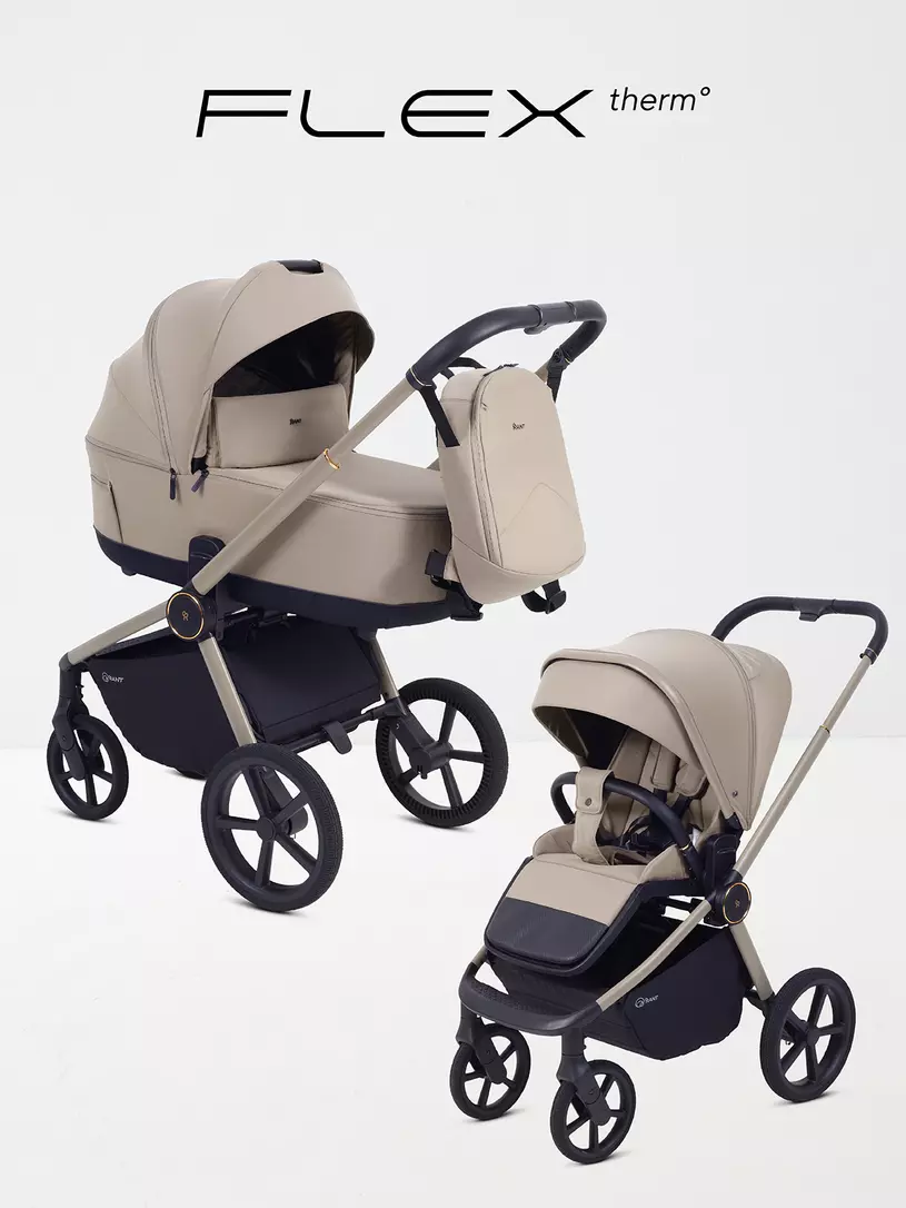 Коляска детская RANT "FLEX Therm" (2в1) RA112 Sandy Beige