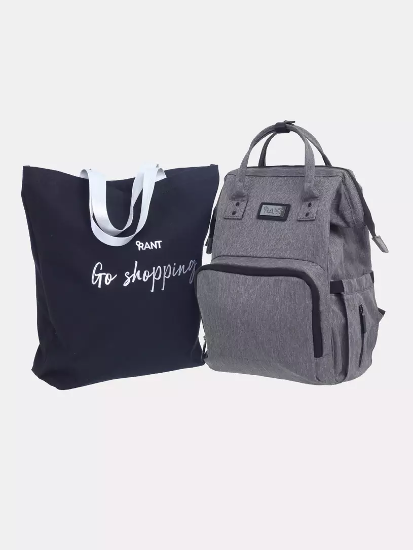 Сумка для мамы + шоппер RANT "Shopping Set" RB006 Trends Grey